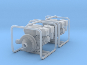 1-24 ENGINE driven pump in Clear Ultra Fine Detail Plastic