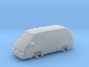 1/87 Scale 4x4 Mini Van "Panel Toy" in Clear Ultra Fine Detail Plastic