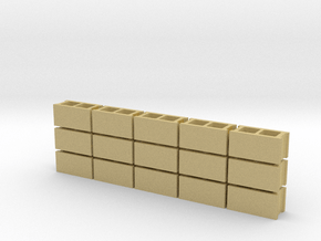 1/43 Scale 8x8x16 Cinderblocks in Tan Fine Detail Plastic