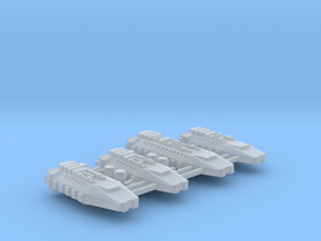 1/1000 Scale Earther Shuttles in Clear Ultra Fine Detail Plastic