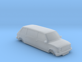 1/87 Scale Fiat 126 Limo in Clear Ultra Fine Detail Plastic