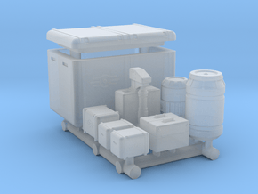 1-87 Scale Bunker-Tec Base in a Box in Clear Ultra Fine Detail Plastic