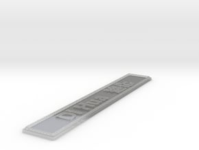 Nameplate Di Hua 迪化 in Clear Ultra Fine Detail Plastic