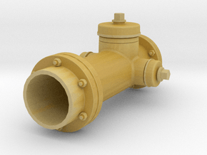 1/16 scale fire hydrant in Tan Fine Detail Plastic