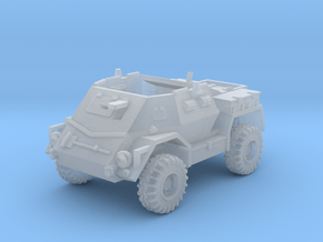 1-87 Scale Junkyard Scout Car - Open in Clear Ultra Fine Detail Plastic