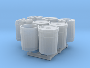 1-24_5gal_containers in Clear Ultra Fine Detail Plastic