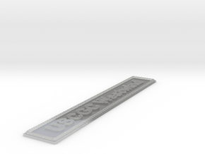 Nameplate USCGC Westwind (10 cm) in Clear Ultra Fine Detail Plastic