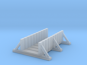 foot bridge 5cm low in Clear Ultra Fine Detail Plastic