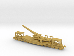 cannon de 240 1/76  railway artillery ww1  in Tan Fine Detail Plastic