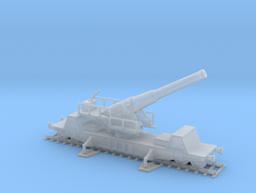 British  bl 9.2 mk 13 1/76 railway artillery ww1  in Clear Ultra Fine Detail Plastic