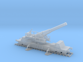 British  bl 9.2 MK 13 1/87 railway artillery ww1  in Clear Ultra Fine Detail Plastic