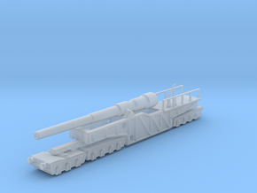 12 inch gun mk 9 railway artillery  1/160 in Clear Ultra Fine Detail Plastic