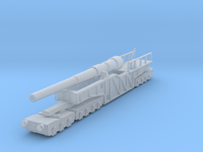 12 inch gun mk 9 railway artillery  1/144 in Clear Ultra Fine Detail Plastic