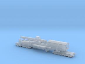 28 cm SKL / 40 (E) Railway artillery Bruno 1/285 in Clear Ultra Fine Detail Plastic