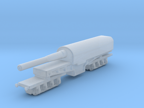 canon de 274 mm mle 1893 1/200 railway artillery  in Clear Ultra Fine Detail Plastic
