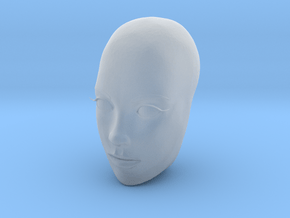 Mego - Generic Head Sculpt #2 in Clear Ultra Fine Detail Plastic