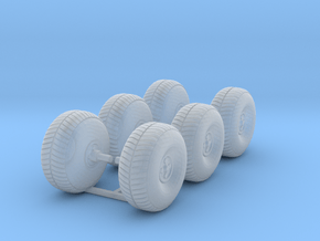 Moon Buggy Wheels - 6 in Clear Ultra Fine Detail Plastic