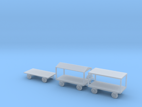 larg market  carts in Clear Ultra Fine Detail Plastic