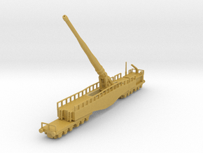 Krupp K5 28cm Leopold railway artillery 1/144  in Tan Fine Detail Plastic