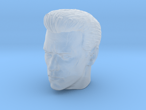 Terminator - Head Sculpt without Glasses in Clear Ultra Fine Detail Plastic