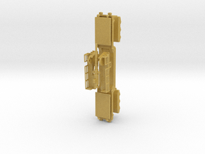 17 cm kanone eisenbahnlafette 1/87 kit  in Tan Fine Detail Plastic