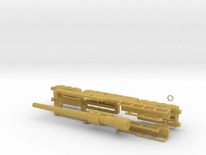 BL 12 railway gun Mk IX Elswick armstrong 1/76 oo in Tan Fine Detail Plastic