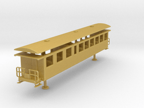 Bernese Oberland Bahn h0m person wagon old ab 206  in Tan Fine Detail Plastic
