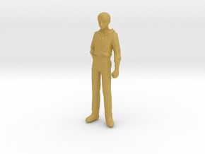 1/24 Modern Wear Curly Hair Man Standing 1.8 m  in Tan Fine Detail Plastic