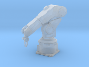 1/24 Robotic Arm Solid Round in Clear Ultra Fine Detail Plastic
