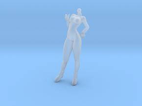 1/24 Race Queen Body Cheering Standing Pose in Tan Fine Detail Plastic