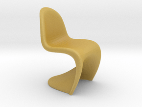 1/12 Doll House Chair Version 1 in Tan Fine Detail Plastic