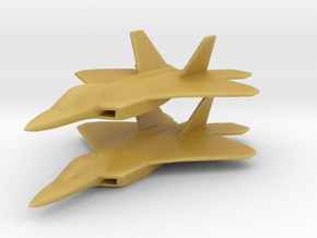 1/350 F-22 Raptor Fighter X 2 in Tan Fine Detail Plastic