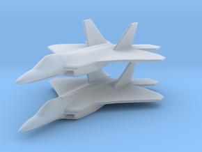 1/350 F-22 Raptor Fighter X 2 in Clear Ultra Fine Detail Plastic