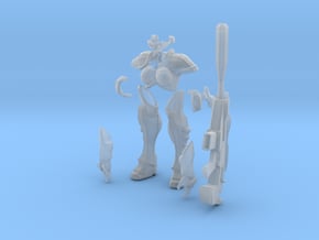 1/24 Terran Ghost Armor and Rifle Set in Tan Fine Detail Plastic