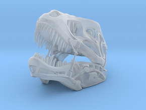 Non-scale Robotic T-Rex Skull in Clear Ultra Fine Detail Plastic