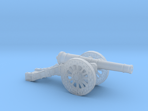 cannon 28mm heavy medieval  in Clear Ultra Fine Detail Plastic
