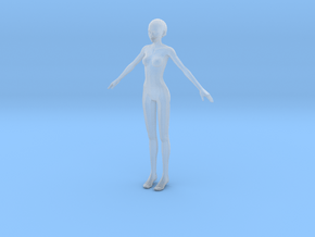 1/24 Female Body for Modeling in Clear Ultra Fine Detail Plastic