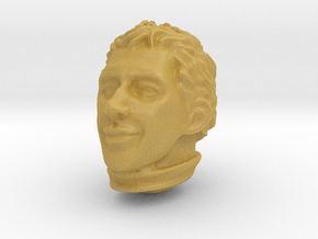 1/12 Ayrton Senna Head Sculpt in Tan Fine Detail Plastic