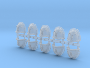 Minotaur 2 V.2&V.3 Shoulder Pads x10 in Clear Ultra Fine Detail Plastic