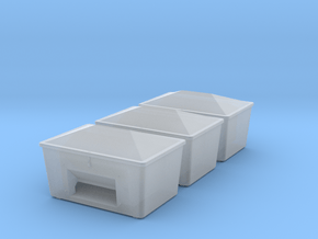 H0 1/87 Streugutbehälter in Clear Ultra Fine Detail Plastic