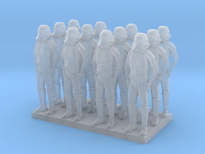 1l144 Base Thickened Troopers X 12 in Clear Ultra Fine Detail Plastic