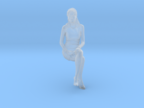 1/20 Office Lady Sitting in Clear Ultra Fine Detail Plastic