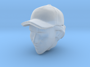 1/20 Senna Head in Cap in Clear Ultra Fine Detail Plastic