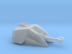 Klingon L-13 Fat Man battleship-class 1:3900 in Clear Ultra Fine Detail Plastic
