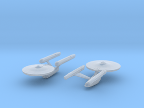 Two ships passing in the night in Clear Ultra Fine Detail Plastic