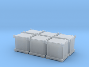 H0 1:87 Sonderabfallbehälter in Clear Ultra Fine Detail Plastic