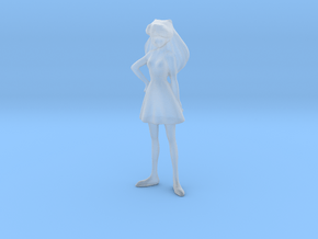 1/72 Girl in Dress in Clear Ultra Fine Detail Plastic