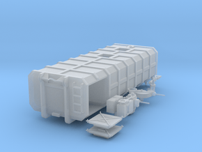 H0 1:87 Abrollcontainer für Gülle in Tan Fine Detail Plastic