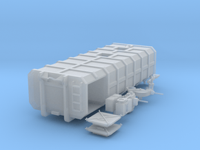 H0 1:87 Abrollcontainer für Gülle in Clear Ultra Fine Detail Plastic