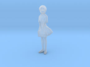 1/35 School Girl in Uniform in Clear Ultra Fine Detail Plastic